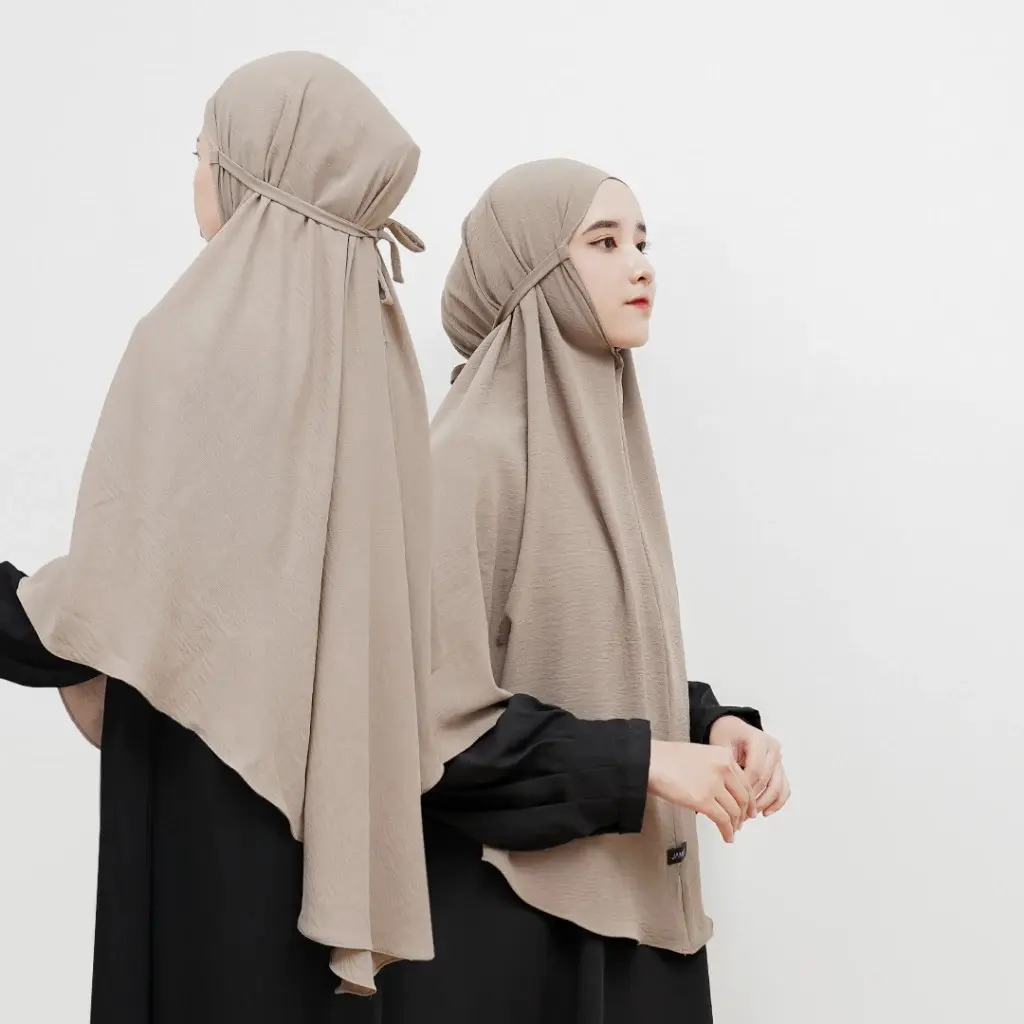 hijab instan hijab non pet cringkle airplow ukuran xl Bisnis muslim kerudung Crinkle Bergo Airflow Cantik Nyaman