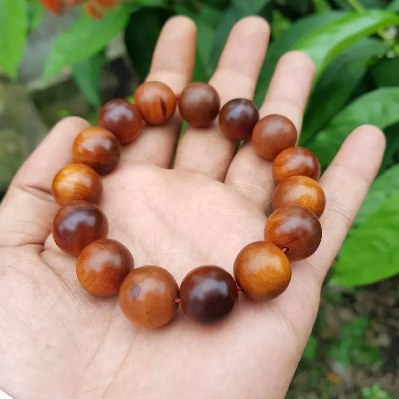 Gelang Kayu Raja 16mm Tidak Tembus Sinar. 3
