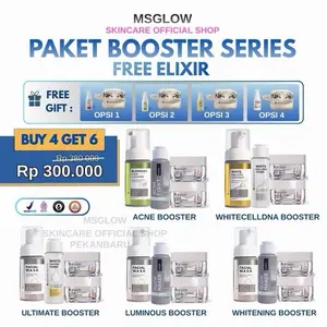 Ternurah-PKT WAJAH (isi 5+1) (pouch,krim siang,krim malam toner f wash dan serum)