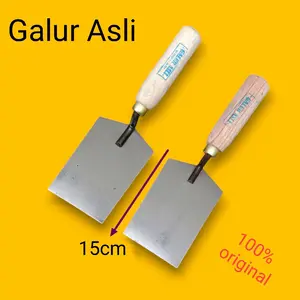 Sendok semen galur asli pola kotak Panjang 15cm Paku Pen 3 dan Paku Pen 4