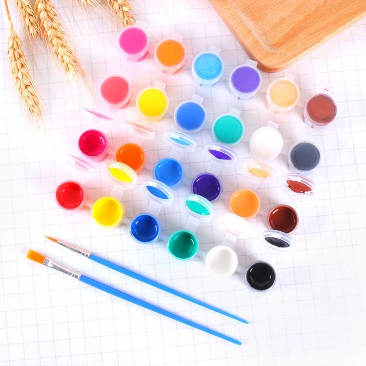 Best 1 Set Cat Lukis Akrilik Mini Ukuran 3ml Isi 6 Warna 12 Warna Cat Akrilik Kanvas Lukisan Kanvas Cat Cat Akrilik 5