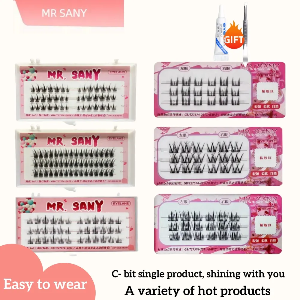Cụm Lông Mi Giả, Lông Mi Nối Bồng Bềnh 30D Tự Nhiên, Lông Mi Mềm Mỏng Xoăn, Cụm Lông Mi Cá Nhân Tự Làm, Lông Mi Giả Tự Dính Ghép Lông Mi Giả Kèm Keo Và Nhíp 10 phong cách  Chọn Cosmetic Nữ