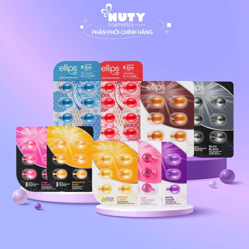 Viên Serum Dưỡng Tóc Ellips Hair Vitamin Dạng Vỉ Vỉ 6 Viên 8 viên