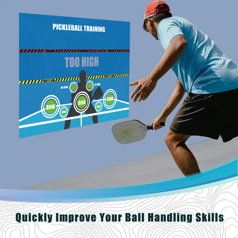 Đệm Dink, để Cải thiện trò chơi Pickleball của bạn, Đệm hỗ trợ tập thể dục bậc thầy Dink, Thích hợp cho phòng trong nhà và sân, Thiết bị tập thể dục bậc thầy Dink Rebounder Aids Pad 6