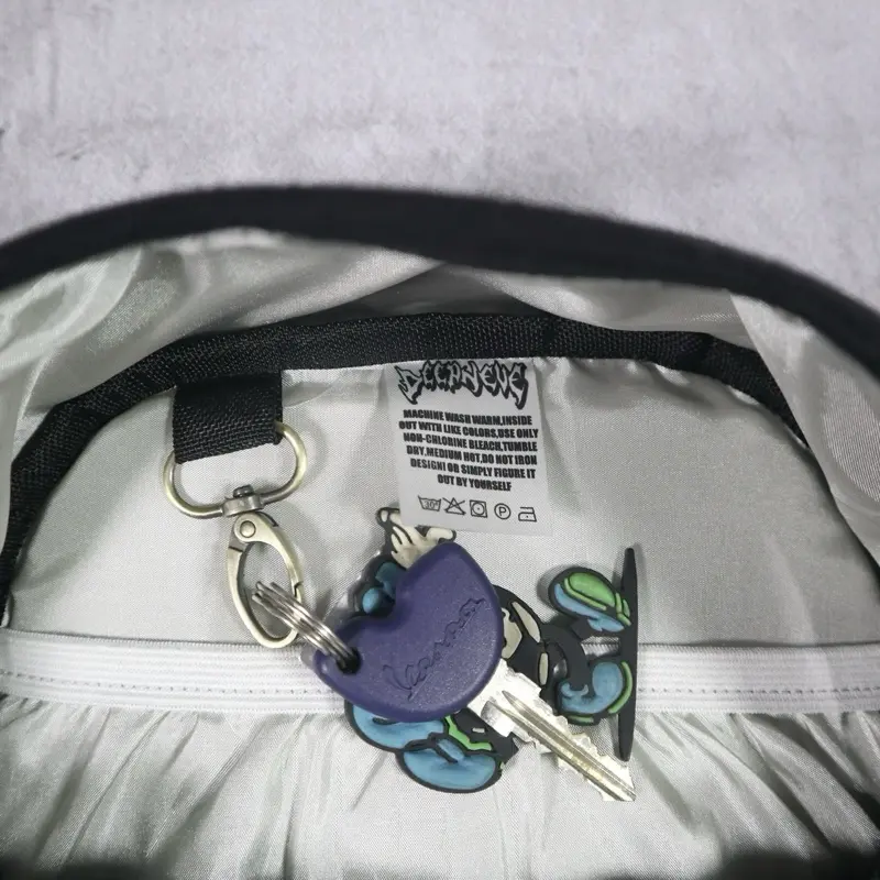 Mini Backpack Enamor Corduroy DeepNeve Black Tas Ransel Mini Enamor Corduroy Deepneve Hitam 7