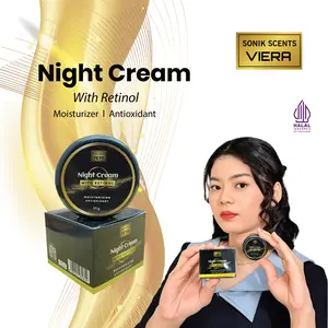 VIERA Night Cream 10 gram I with Retinol Krim Malam Perawatan Membantu melembapkan, Membantu Mencerahkan  serta menutrisi kulit wajah, sebagai antioxidant