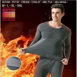 HUIYING Baju Long John Pria / Baju Winter Pria huiying Import tebal Long Jhon / Pakaian Musim Dingin Pria cowo Stretch Kaos Lembut Nyaman HY