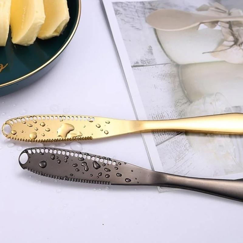 Product Introduction of 3 in 1 Stainless Steel Butter Spreader, Butter  Kitchen Gadgets cuchillo de mantequilla butter 56