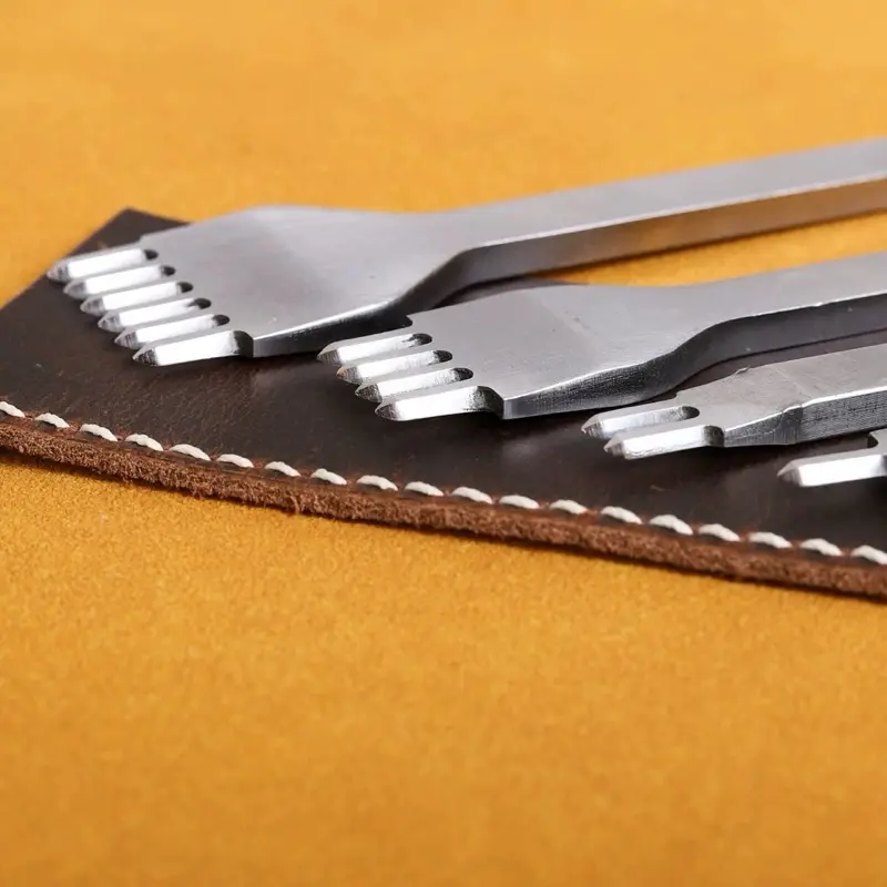 Stitching hole punch 1set isi 4 pcs prong pelubang kulit leather tool 5