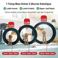 Gambar IDEALIFE - Multi Size Glass Cookware Lid - Tutupan Panci Multi dari IDEALIFE ONLINE STORE Kota Administrasi Jakarta Utara 1 Tokopedia