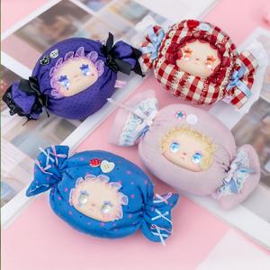 LOVELY EMMA's Candy House Collection - ぬいぐるみブラインドボックス、ビニーフェイスのバッグハンガー、ファッショナブルな玩具のプレゼント用
