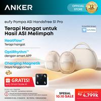 Gambar Anker eufy S1 Pro Pompa ASI Pintar Elektrik Handsfree dengan Terapi Hangat HeatFlow dan tas charger/ Handsfree Breast Pump Heating Function with charging case/Wireless Smart Breast Pump - T8D04 dari Anker Indonesia Kota Administrasi Jakarta Utara 1 Tokopedia