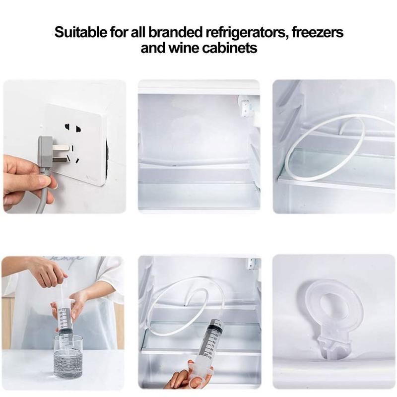 Product Introduction of 6 Pcs Refrigerator Drain Hole Clog Remover Cleaning Tool, Reusable Fridge Dredging Kit, Clean Drain Outlet Dredging Tool, Cleaning Reusable Refrigerators Dredging 28