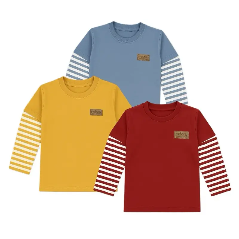 Kaos anak longsleve manset series Fashion Jaket