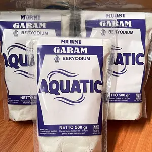 Garam Aquatic 1pcs 500gram Beryodium Bumbu Dapur Halus Putih Bersih Masak Uyah Salt Rempah Masakan Penyedap Bahan