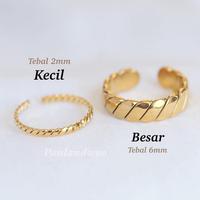 Gambar Panlandwoo - Cincin Titanium Wanita Pazia - Cincin Cewek Aesthetic Mewah Elegan Korean Style Rings dari Panlandwoo Kota Bandung 5 Tokopedia