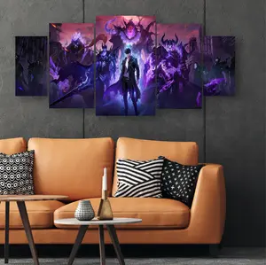 hiasan dinding anime solo leveling pajangan dinding Poster