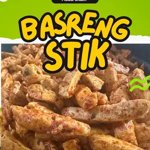 Basreng Stik Pedas Daun Jeruk 250grm snack ngemil
