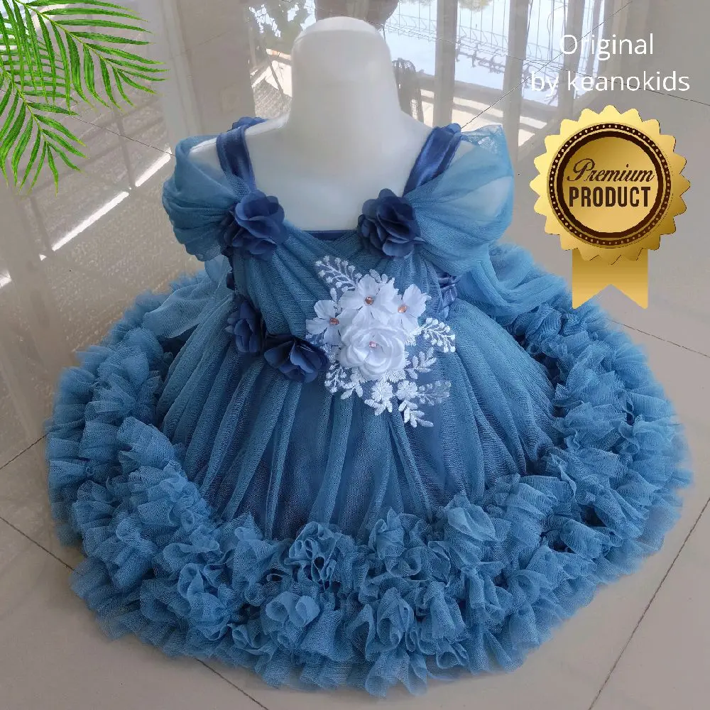 Dress petite anak mewah untuk pesta dan ulang tahun formal umur 1th-10th Perempuan