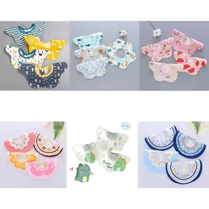 Slaber / Celemek Bayi Waterproof Gumoh Air Liur Makan Mpasi Newborn sampai 2 tahun 360 Derajat Murah Lucu 1PCS - READY MANADO