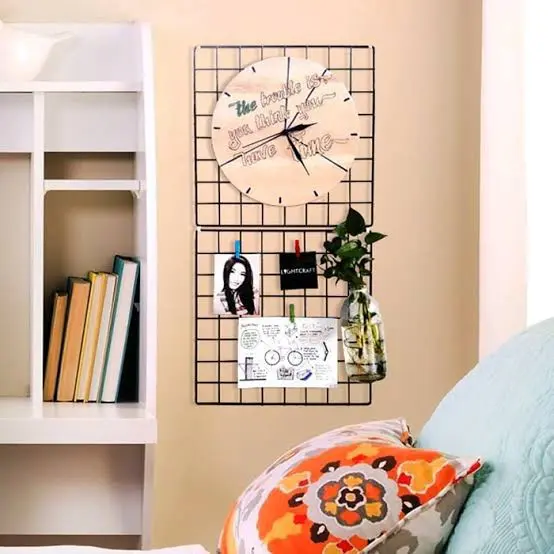 COD Rak Besi grid wire mesh 35x35 cm Kandang Kucing Anjing Kelinci Grid Wall Notice Board Memo 4