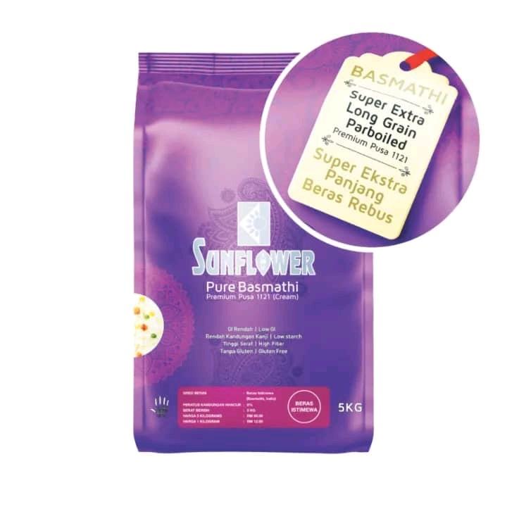 SUNFLOWER PURE BASMATHI PREMIUM PUSA 1121 (REPACK) - TikTok Shop Malaysia