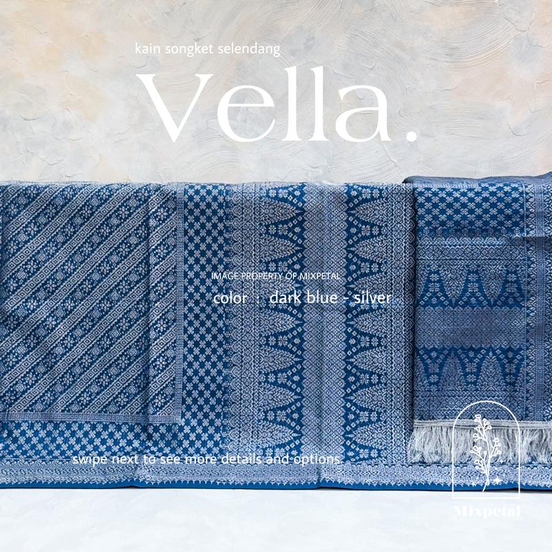 KAIN SONGKET SELENDANG VELLA 1