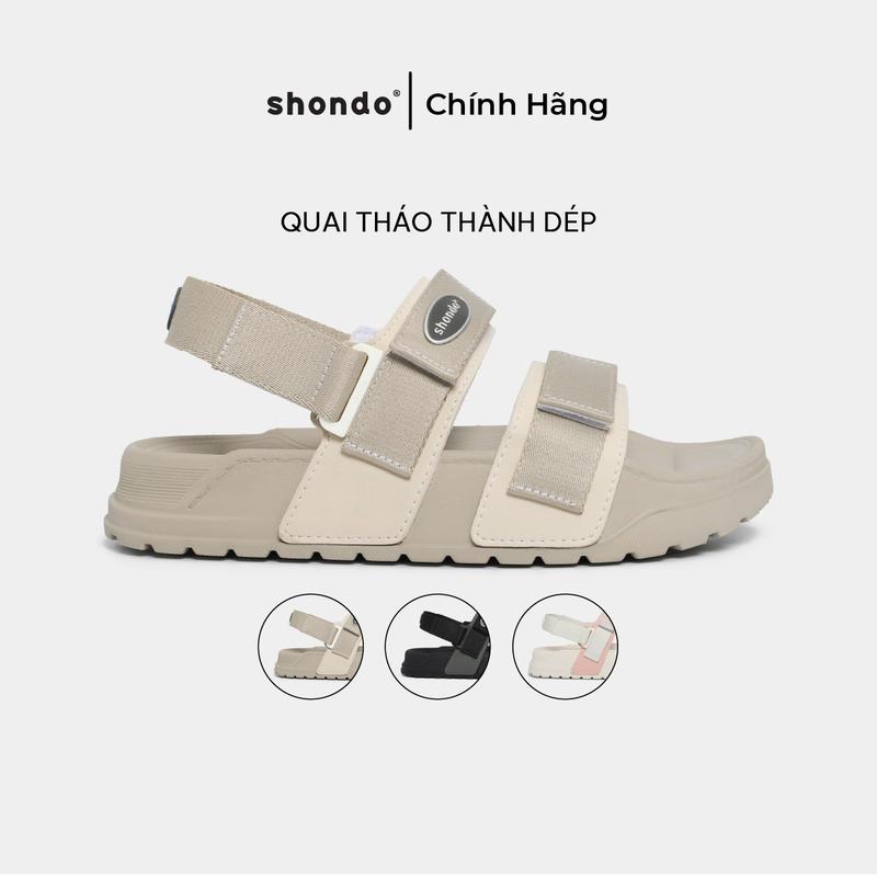 Giày Sandal Nam Nữ Platy 4 Bánh Mì, Siêu Nhẹ Shondo Nhiều Màu