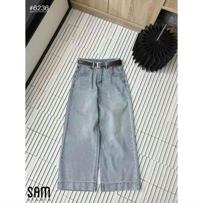 [ 8386 Deal mở bán-Loại đẹp ]Quần jeans nữ nấm lùn 95cm  jean mềm không co giãn 4 màu túi kiểu .Tôn Dáng 5