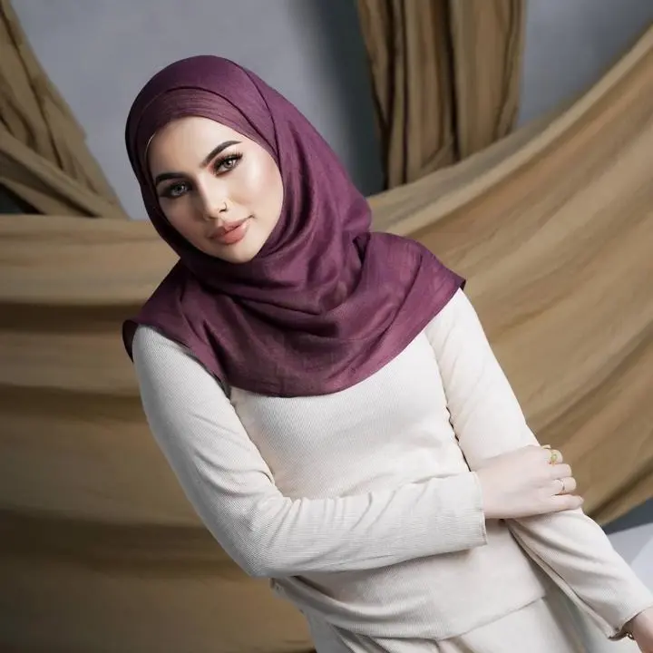 Heeriye Series BUNDLING MANJAH - NAVY - ASH GRAY - MATCHA PASHMINA SHAAL Jilbab Muslim Hitam Kerudung Empat Square Segi Pad 2