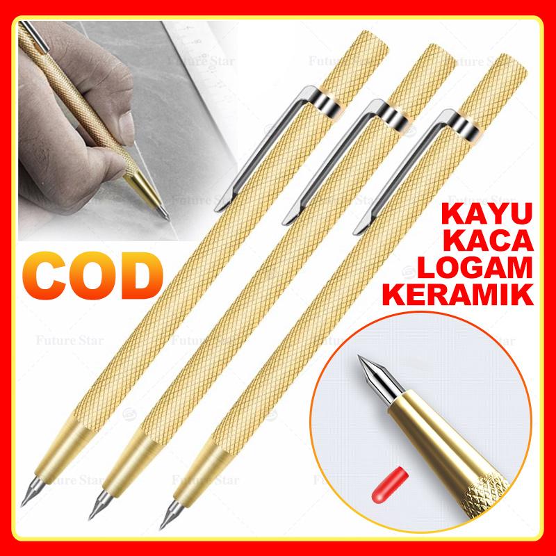 Alat Pemotong Kaca / Pisau Potong Kaca / 2-19mm Keramik Ubin Glass Cutter Diamond Granit Cutting Tool Manual Multifungsi Alat Penanda Garis Model Pulpen Tool Set 2 In 1 Ukir Nat Stainless Metal 0