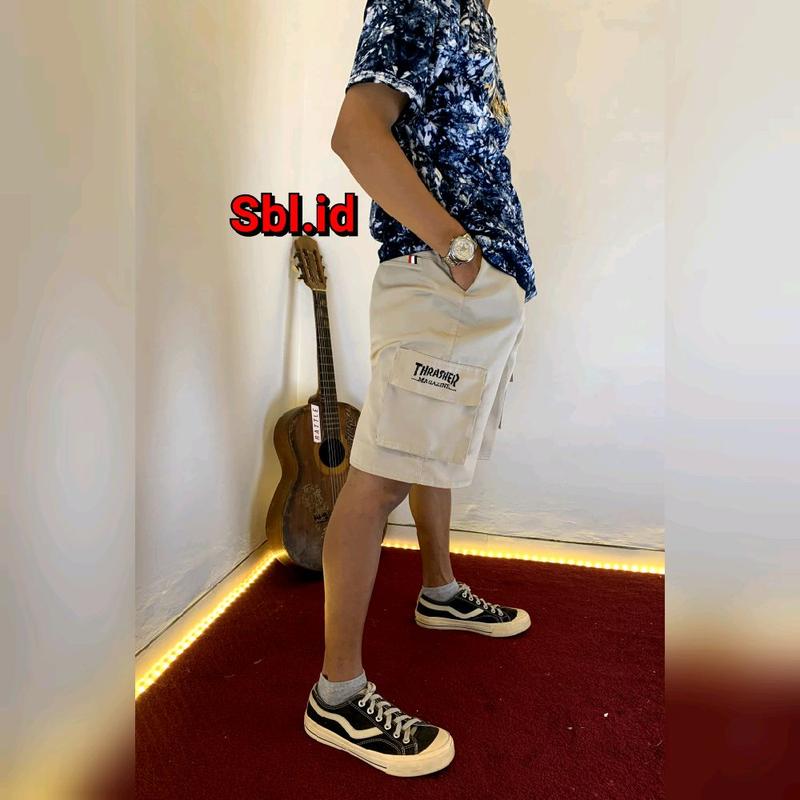 DISKON BIG SALE!!! celana pendek kargo cowok size 25-34 pinggang rib karet elastis nyaman terbaru short pendek pria santai dirumah 8