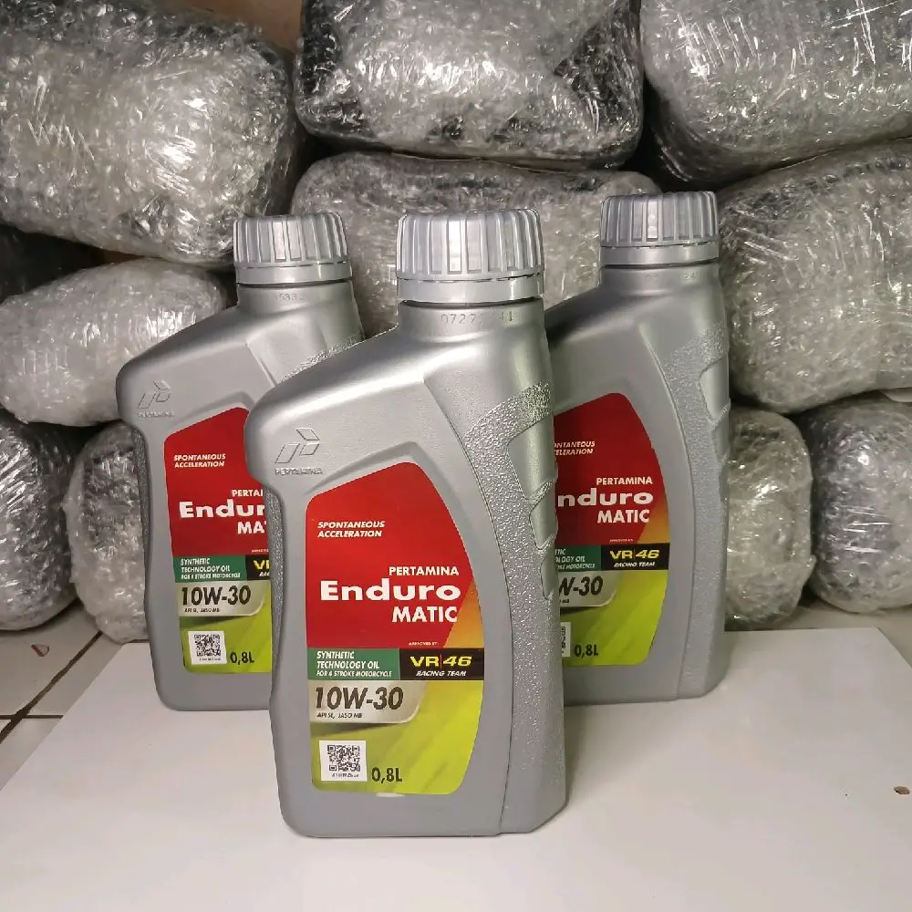 (PAKET 3 PCS) OLI ENDURO MATIC S VR-46 SAE 10W-30 0.8 LITER Motorcycle Oil