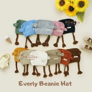 [Altadiosbaby] Kado EVERLY Hat | Kupluk Kepang Anak Perempuan | Topi Anak Rajut Premium | Beanie Hat Anak | Kupluk Bayi Perempuan | Topi Newborn Lucu | Knit Hat | Topi Bayi Korea Murah | Topi Anak Perempuan | Kupluk Bayi |  Topi Bayi Newborn Lucu