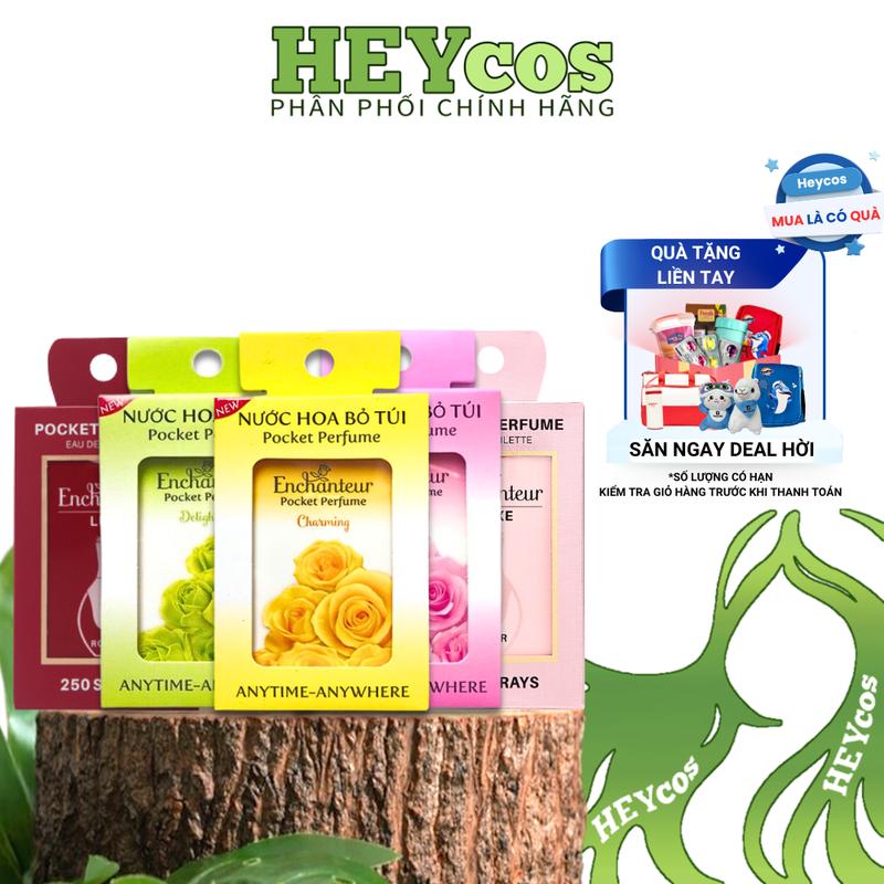 CHÍNH HÃNG Nước Hoa Bỏ Túi Nữ Enchanteur 18ml - 5 Mùi Hương Thơm Nữ Tính Lưu Hương Lâu – Nhỏ Gọn Mang Theo