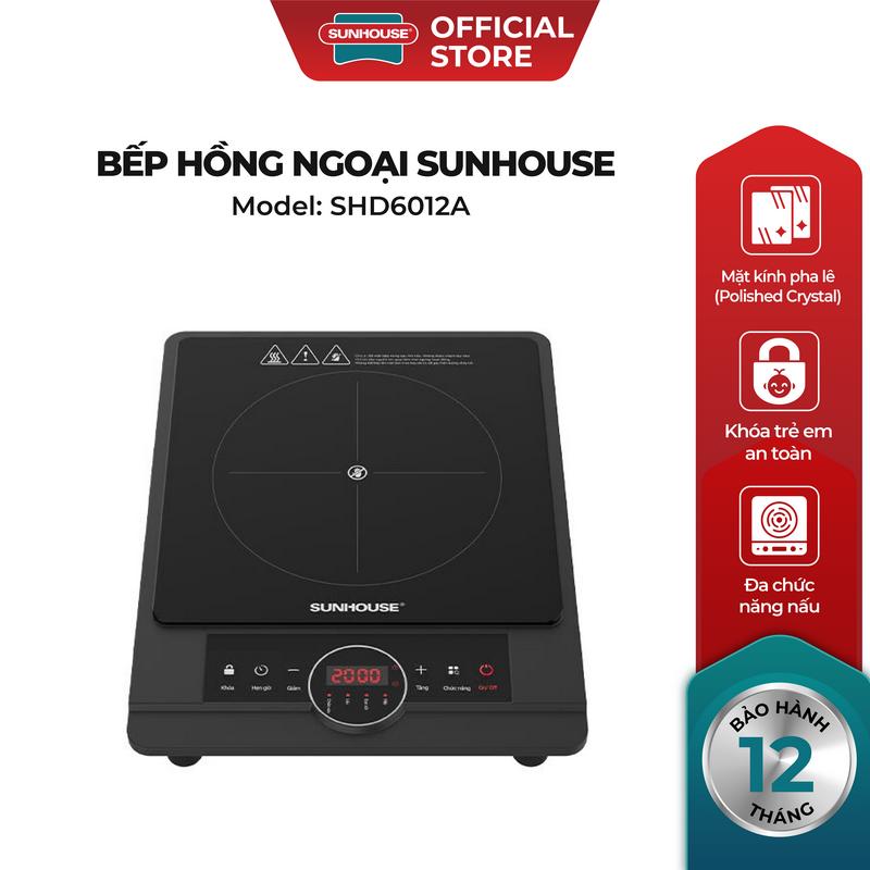 Bếp hồng ngoại Sunhouse SHD6012A Đa chức năng nấu, tùy chỉnh dễ dàng