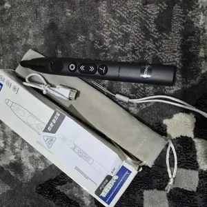 NETPAC S30 200m Long Range Extendable Wireless Presentation Clicker with Laser Pointer & USB-C Charging - LED Battery Display for PPT Remote Control on Windows/Mac/Android