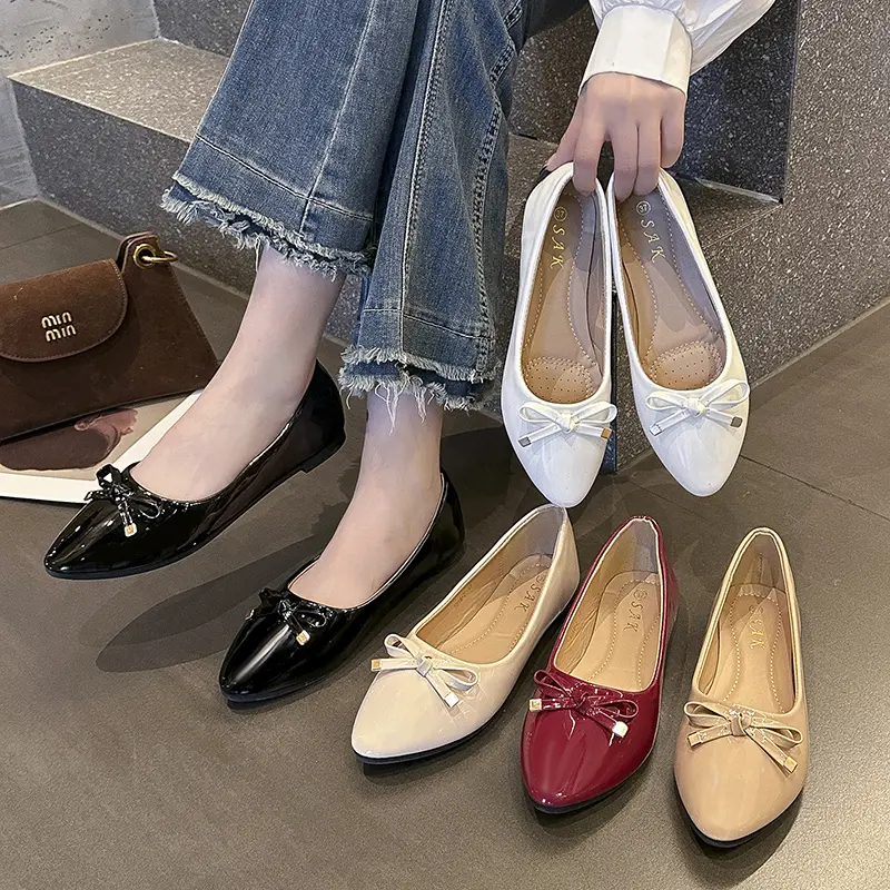 Nice Office Dolly Shoes Katerina Fashion Flat Dolly Shoes For