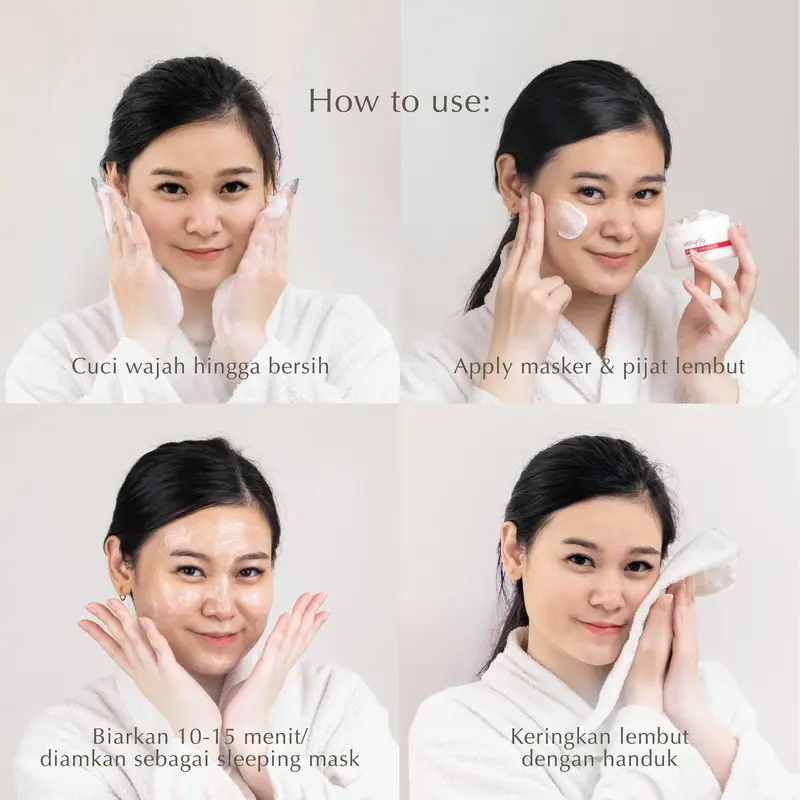 [ PROMO ] POLYNIA - Pomegranate Revitalizing Mask 100ml | Masker Wajah Anti Aging | Pudarkan Kerutan | Samarkan Flek Hitam 4