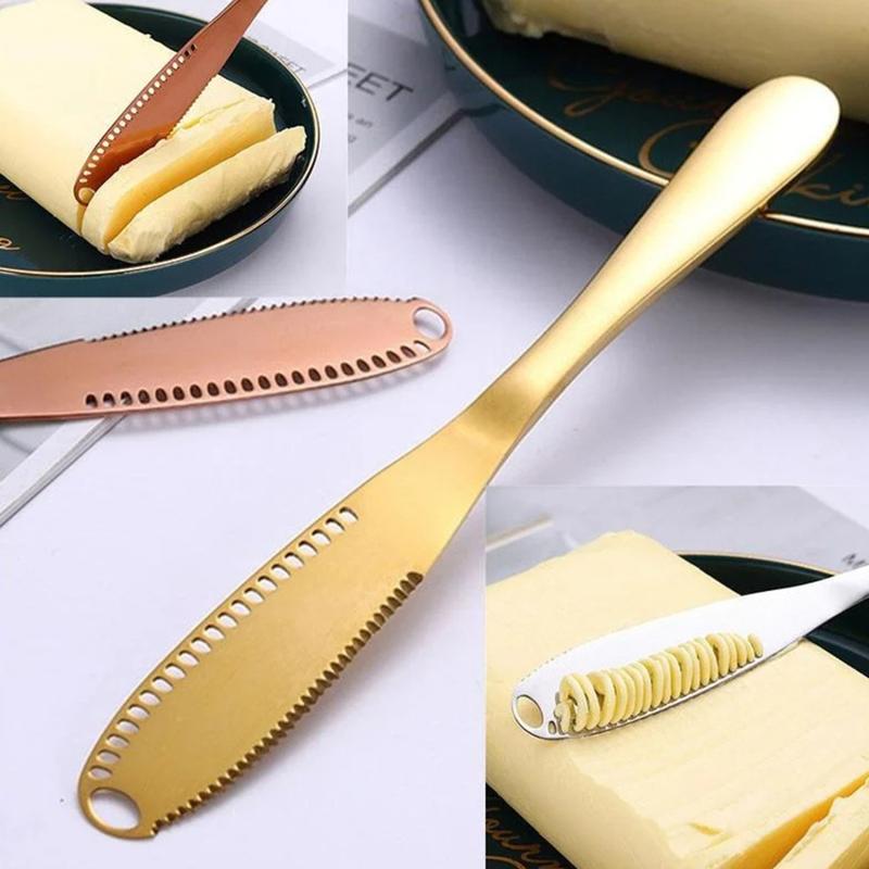Product Introduction of 3 in 1 Stainless Steel Butter Spreader, Butter  Kitchen Gadgets cuchillo de mantequilla butter 64