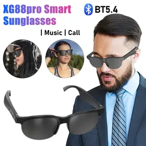 Kacamata Pintar Headset Baru 2025 2-in-1 Perlindungan UV Kacamata Musik Portabel dengan Mikrofon Panggilan Suara HD Kacamata Pintar Pria