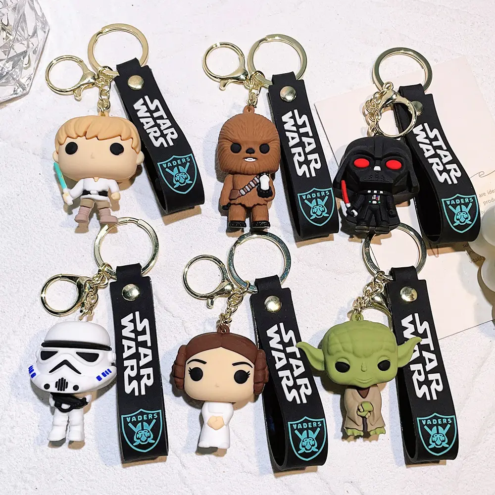 Gantungan Kunci Star Wars Karakter Lucu Gemoy Anime Tas HP Tali Kunci Hadiah Souvenir Keychain