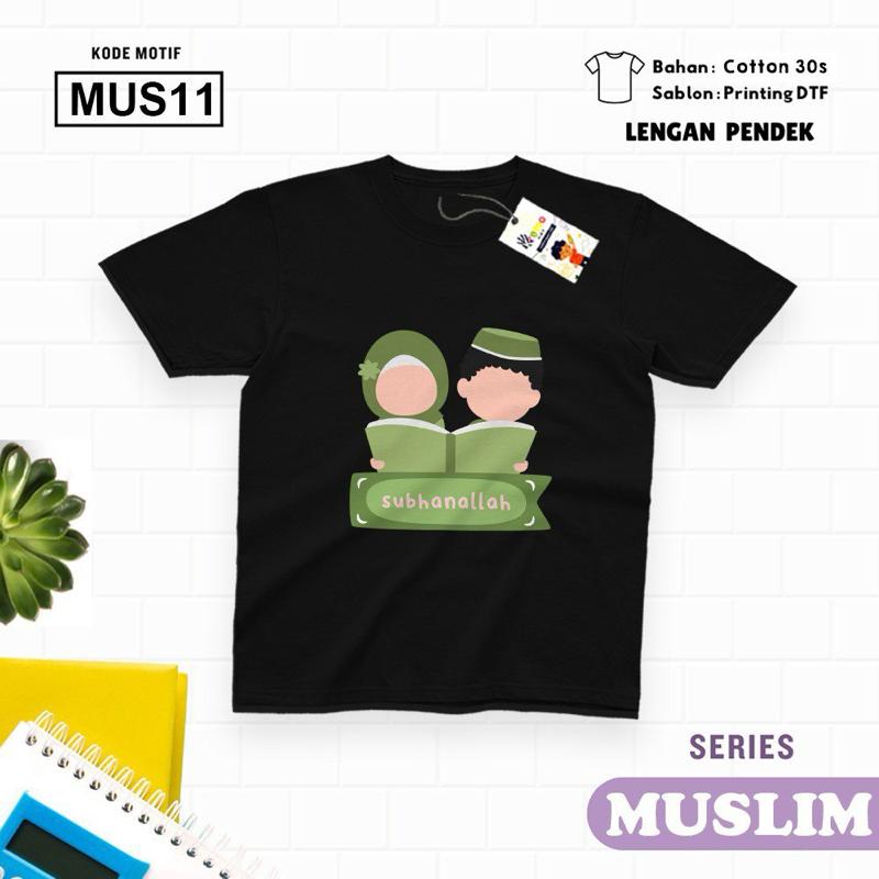 Atasan Kaos Anak Lengan Panjang Motif Muslim Series 2