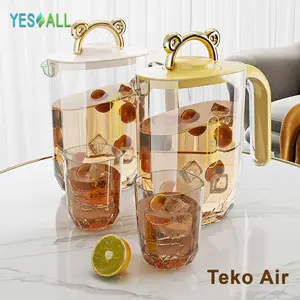 YESALL Teko Air Minum 2L - Tempat Minum / Teko Smeg / Teko Plastik / Tempat Air Minum / Ceret / Teko Aesthetic / Teko Teh / Teko Air / Water Jug / Ceret Air Minum / Pitcher Aesthetic / Pitcher / Kettle / Teko Saringan / Ketel / Poci / Wadah Air Minum