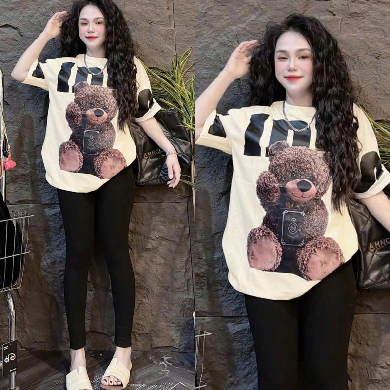 { Chất Liệu Tăm QC } Set Đồ Bộ Nữ Quần Dài Áo In HOẠT HÌNH Cô Bé Mắt Kính Xinh Xăn Bigsize 45-85KG Mặc Nhà Đi Chơi TOP NU