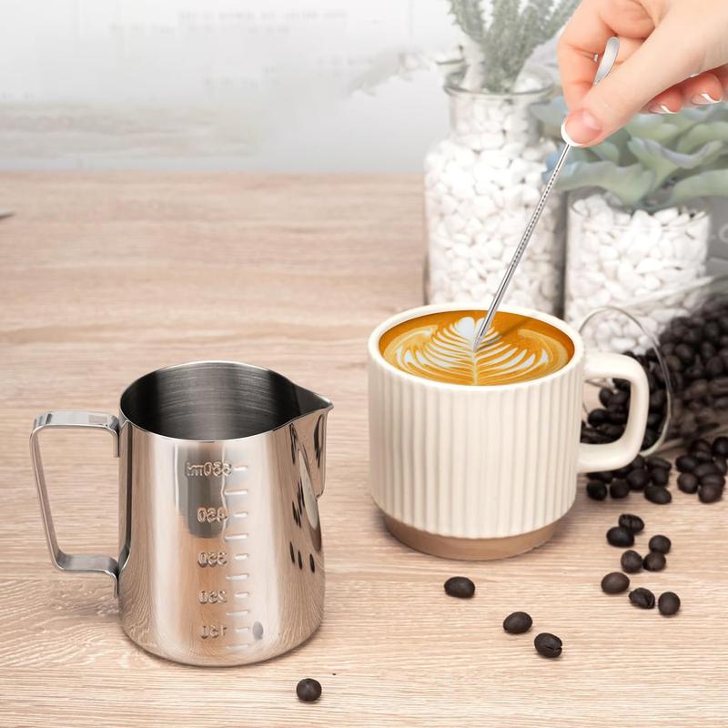 Product Introduction of Pointed-nose lahua tank milk foam cup Italian Cappuccino foaming pot with scale 304 stainless steel Lahua cup Jugs Tea 3