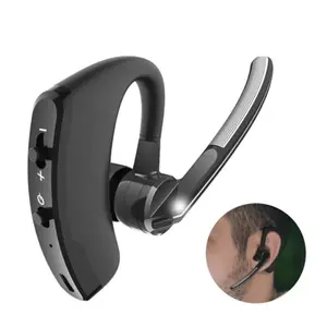 V8 Ear Mounted Wireless Bluetooth Earphone For Business Calls Noise Reduction Mini Single Headset
