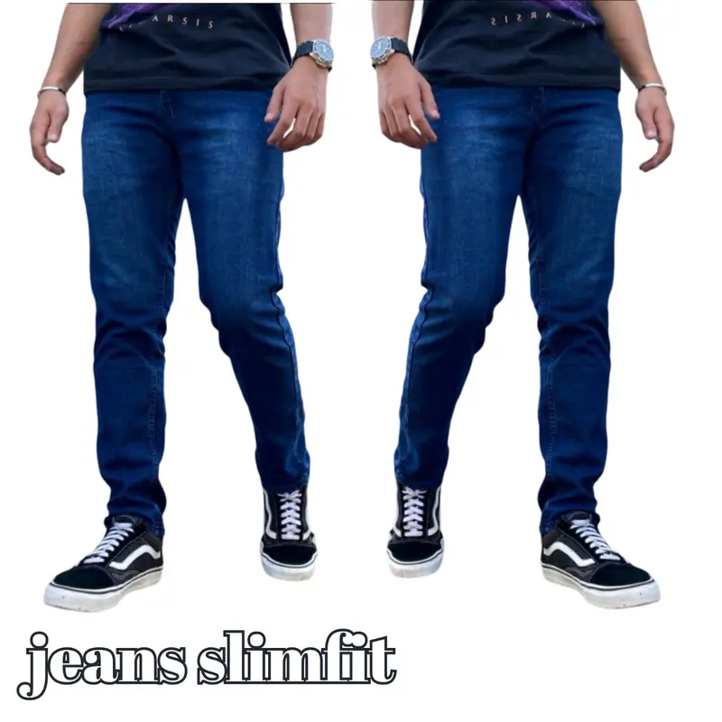 Celana Panjang Jeans Pensil Slimfit Cowok Keren - Jeans Panjang Lelaki - Celana Laki Laki Dewasa - Pria, Skinny 2