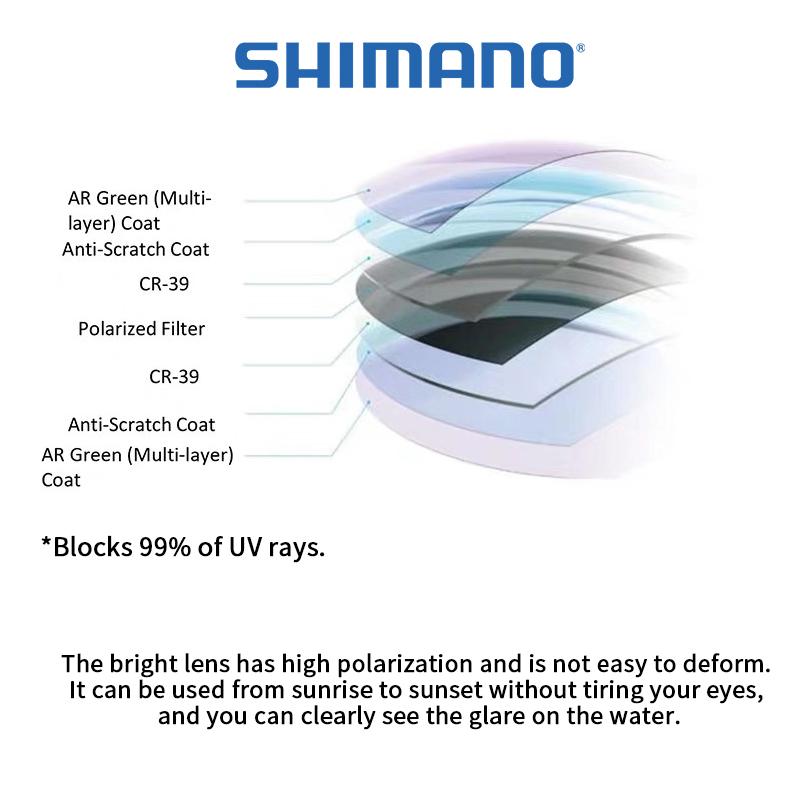 Product Introduction of Cermin Mata Hitam Terpolarisasi Memancing, Untuk Lelaki dan Wanita, Jenama SHIMANO, Cermin Mata Hitam Sukan Luaran, Perlindungan UV400, Sesuai untuk Kembara Berjalan Kaki, Berkhemah, Berbasikal dan Memandu 34