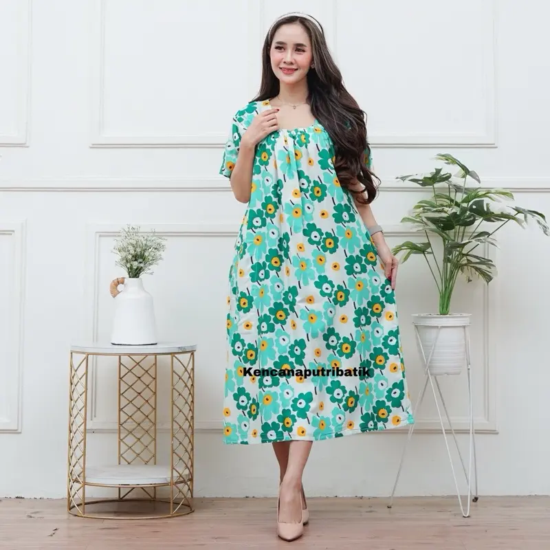 paket 2 pcs daster fuji standart ld 110 pb 115 non busui Dress Wanita Rayon [mecca dress]